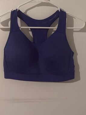 Gymshark Blue Racerback Molded-Cup Sports Bra